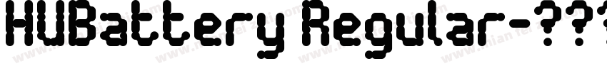 HUBattery Regular字体转换